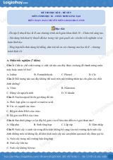 Đề thi học kì 2 Sinh 10 Chân trời sáng tạo - Đề số 5